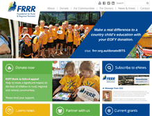 Tablet Screenshot of frrr.org.au